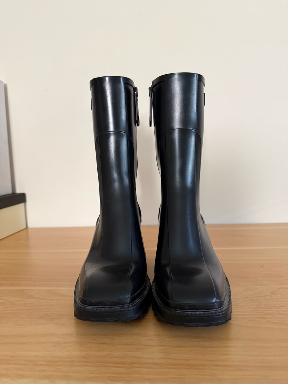 Chloé Betty-style rubber rain boots / lug heel boots - Picture 3 of 8